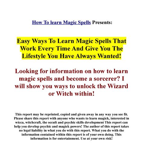 The secret to real magic